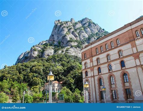 Montserrat Mountain And Abbey In Catalonia Spain Editorial Stock Photo