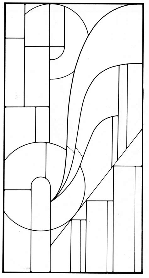 Art Deco Stained Glass Pattern Art Deco Pinterest Stained Glass
