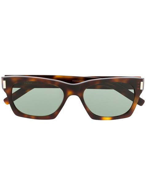 saint laurent eyewear sl 402 rectangular frame sunglasses farfetch