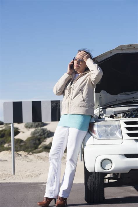 114 Stressed Woman Car Break Down Stock Photos Free And Royalty Free