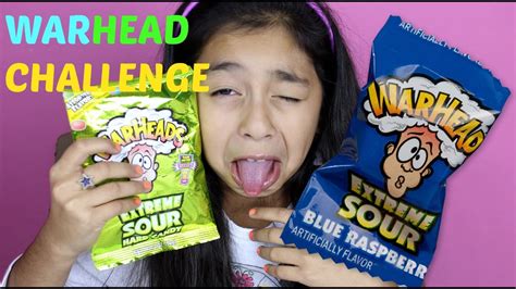 Warhead Challenge Extreme Sour Candy B2cutecupcakes Youtube