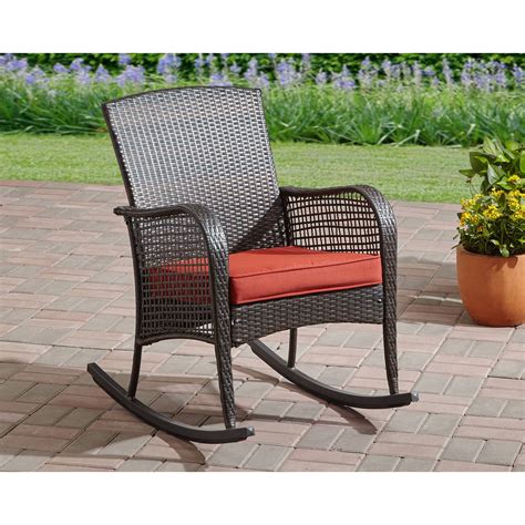 Mainstays Cambridge Park Wicker Outdoor Rocking Chair