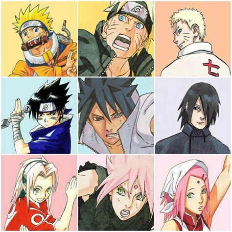 Team 7 Now And Then Anime Naruto Naruto Sasuke Sakura