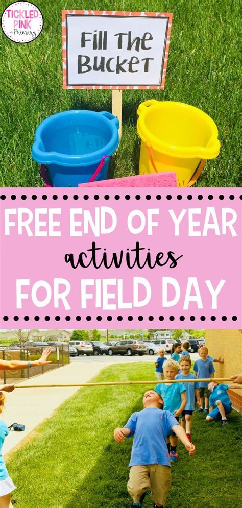 Field Day Games With 12 Free Signs • Tickled Pink In Primary In 2022
