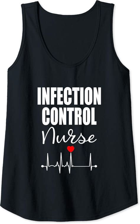 Womens Infection Control Nurse Tank Top Clothing Shoes