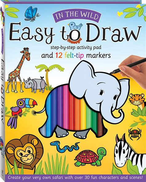 Wild Animal Easy Drawing For Kids Step By Step Animals How To Draw An