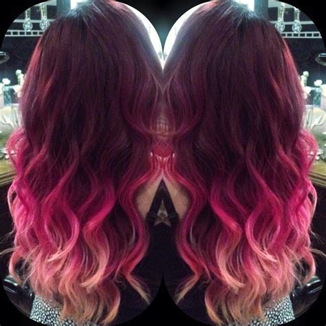 65 Best Red And Burgundy Ombre Hair Styles And Extensions Images On Pinterest