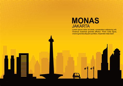 Jakarta Skyline Vector At Collection Of Jakarta