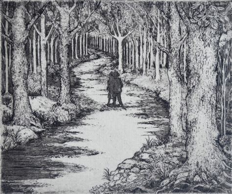 Walk In The Woods Limited Edition Etching Etsy