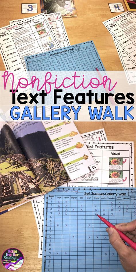 Nonfiction Text Features Activity Gallery Walk Chart Poster And Student