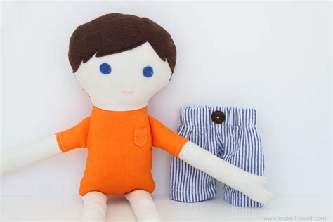 How To Make Simple Fabric Rag Dolls At Home Girl And Boy Patterns