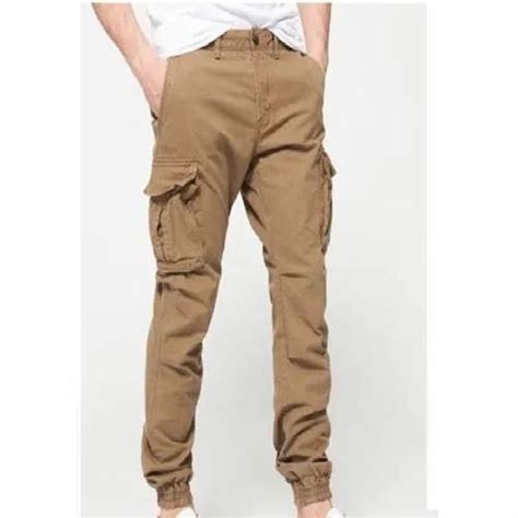 Cotton Casual Wear Mens Brown Cargo Pant Packaging Type Packet Size