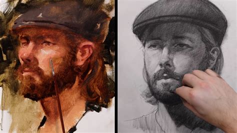 Drawing Vs Painting Two Portrait Approaches Youtube