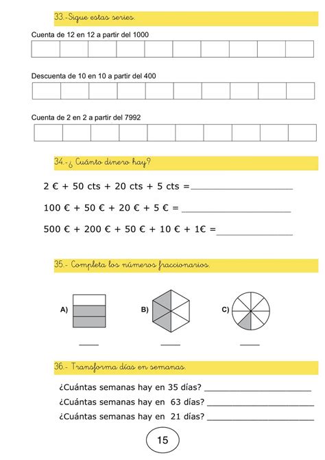 Fichas Primaria De Matemáticas Y Lengua Niños 8 9 Años