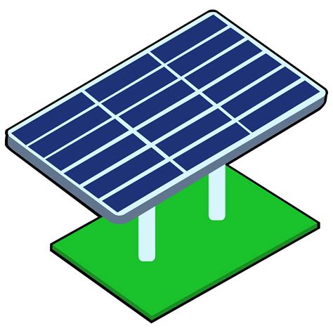 Solar Panel Clipart Flat Design On Transparent Background Clean Energy