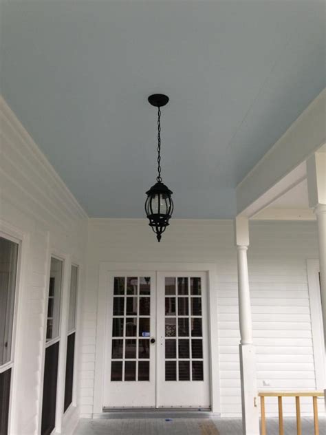 Purchase our favorite brush and roller for applying ceiling paint. My blue porch ceiling. The color is Atmospheric from ...
