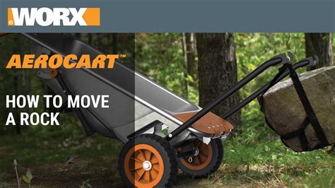 How To Move A Rock Using The Worx Aerocart Youtube