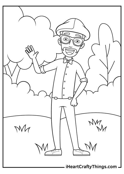 Printable Blippi Character Coloring Pages Updated 2021