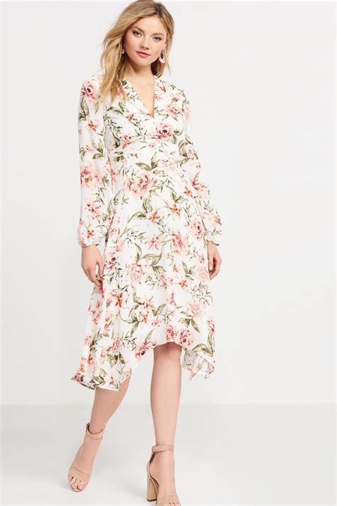 Floral Empire Waist Midi Dress Dresses Fashion Clothes Women Midi Dress