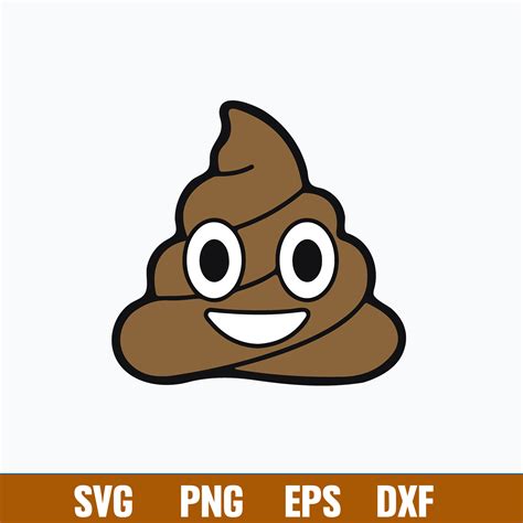 Poop Emoji Svg Funny Svg Png Dxf Eps File Inspire Uplift