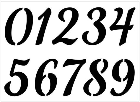 Number Stencil Printable Customize And Print