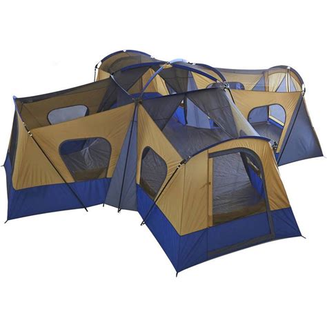 Ozark Trail 14 Person 4 Room Base Camp Tent With 4 Separate Entrances