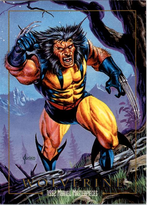 1992 Skybox Marvel Masterpieces 94 Wolverine Nm Mt
