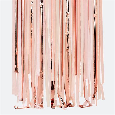 Pink And Rose Gold Metallic Party Streamer Backdrop The Pretty Prop