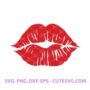 Lips Svg Mouth Svg Kiss Svg Love Svg Valentine Svg Cutting File
