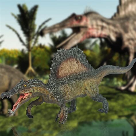 Mô Hình Khủng Long Spinosaurus Giả Lâu Trôi Kích Thước Nhỏ Gọn Dùng Làm