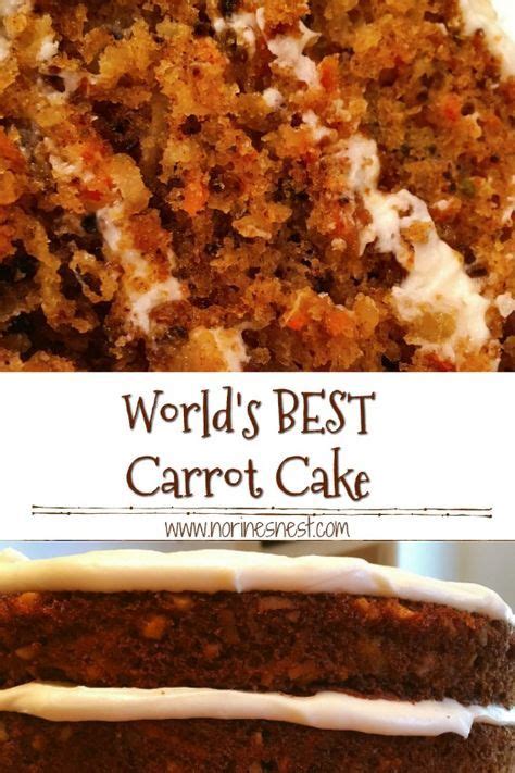 Using a hand mixer, blend until combined. Truly the World's BEST Carrot Cake! Ultra Moist and ...