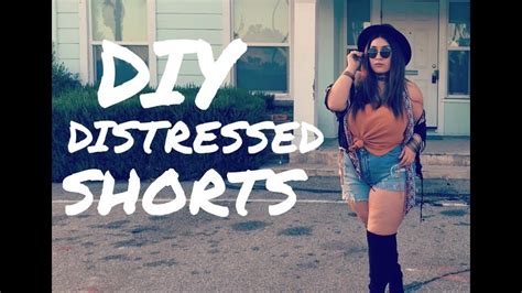 Diy Distressed Shorts And Plus Size Ootd 2016 L Part 2 Youtube