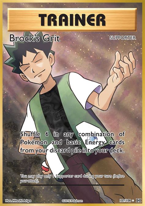 Brocks Grit 107108 Xy Evolutions Ultra Rare Full Art Holo Pokemon Ca