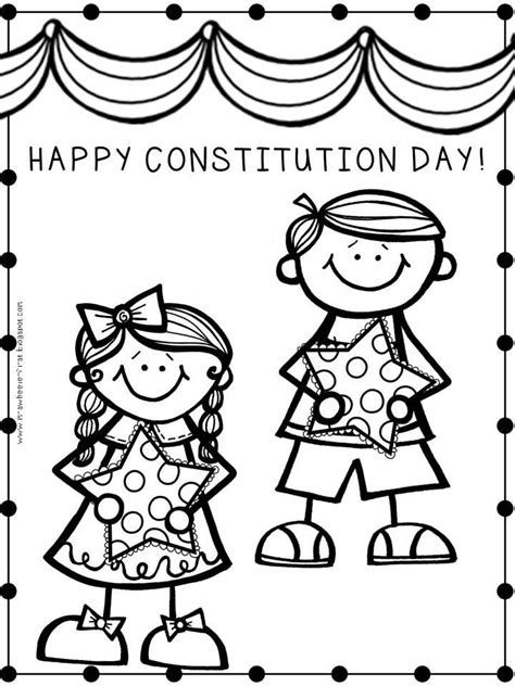 Happy Constitution Day Coloring Pages Free Printable Coloring Pages