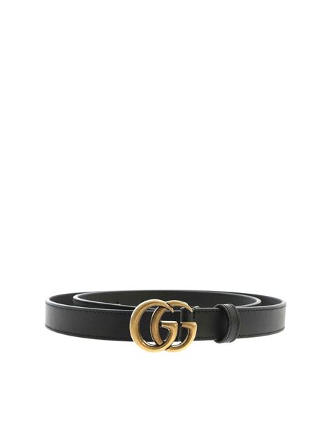 Gucci Double G Buckle Belt In Black Belts 409417ap00t1000