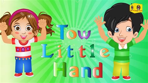 Two Little Hands To Clap Clap Clap Rhyme With Lyrics Nursery Rhyme