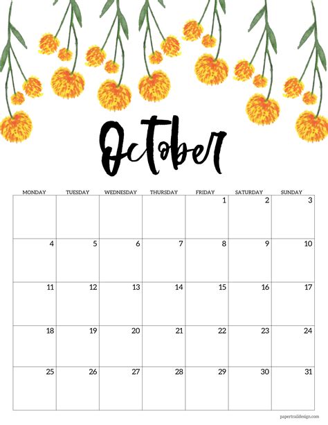 Maybe you would like to learn more about one of these? Free Printable 2021 Floral Calendar - Monday Start | Paper ...