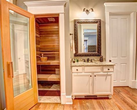 If you want to build an indoor or outdoor sauna, we've got you. Small Sauna Ideas, Pictures, Remodel and Decor