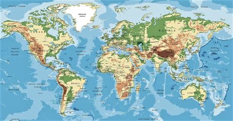 Mapa Planisferio Fisico Politico Con Nombres Imagui Images And Photos