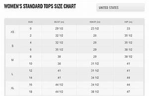Nike Tech Shirt Size Chart Size Chart Tech Shirt Womens Size Chart