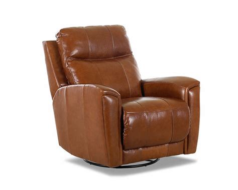 A swivel chair couldn't get more inviting than this. American Made Reclining Swivel Leather Chairs CLP103