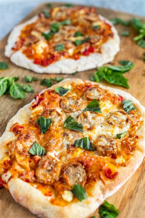 Spicy Sausage Pizza A Dash Of Ginger Dinner Or Lunch Recipe