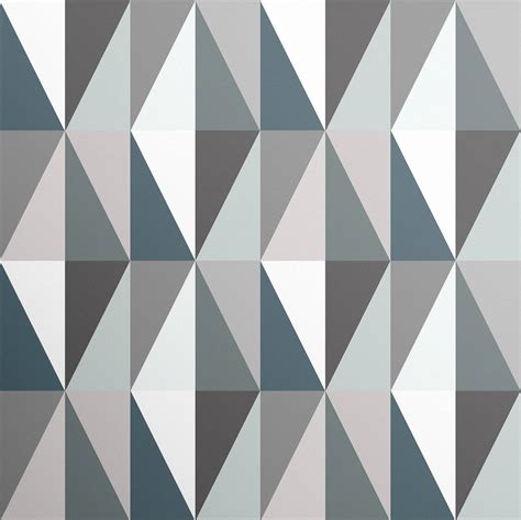 Diamond Geometric Tiled Wallpaper By Surface House