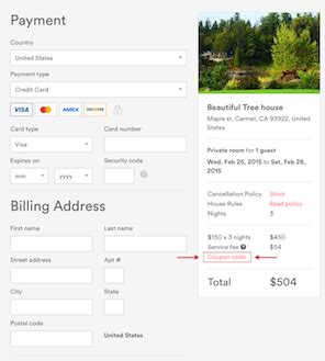 To get the best airbnb promo code, airbnb coupons, and sales, just follow this link to the website to browse their current offerings. Where do I enter my coupon code? | Airbnb Help Center ...