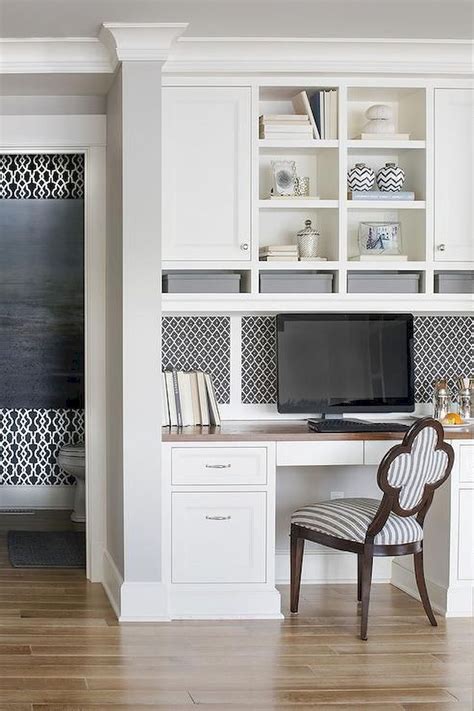 Minimalist Small Home Office Ideas With White Desk Part 22