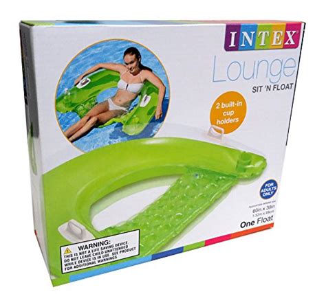 Intex Sit N Float Inflatable Lounge 60 X 39 1 Pack Colors May Vary