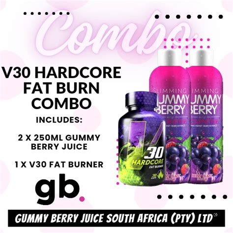 V30 Hardcore Fat Burn Combo · Gummy Berry Juice
