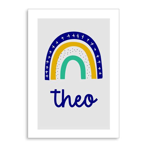 Rainbow Kids Personalised Name Print By That Mum Moment