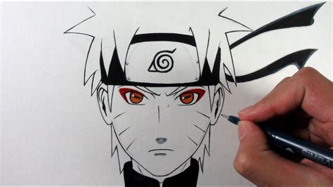 How To Draw Naruto Sage Mode Step By Step Naruto Shippuden Naruto