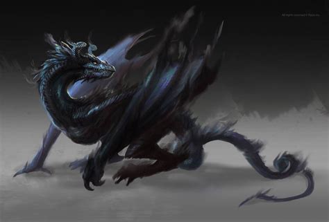 Shadow Dragon By Tsabo6 On Deviantart Shadow Dragon Fantasy Art